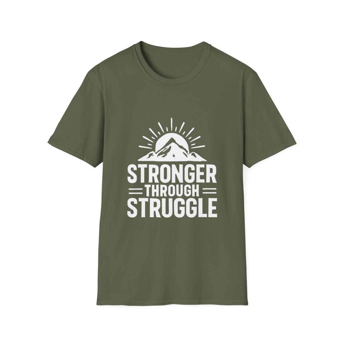 Stronger Through Struggle | Resilience Tee - Positivity Prints