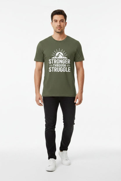 Stronger Through Struggle | Resilience Tee - Positivity Prints