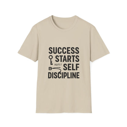 Success Starts With Discipline | Success Mindset Tee - Positivity Prints