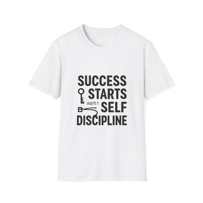 Success Starts With Discipline | Success Mindset Tee - Positivity Prints