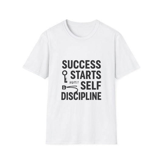 Success Starts With Discipline | Success Mindset Tee - Positivity Prints
