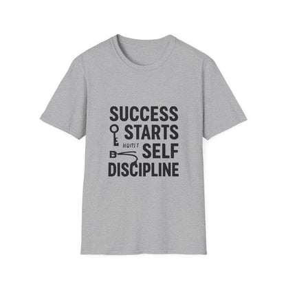 Success Starts With Discipline | Success Mindset Tee - Positivity Prints
