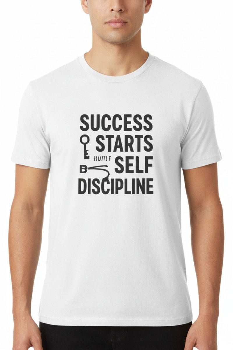 Success Starts With Discipline | Success Mindset Tee - Positivity Prints