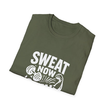 Sweat Now Shine Later | Gym Motivation Tee - Positivity Prints