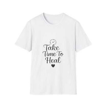 Take Time To Heal | Mental Health Tee - Positivity Prints