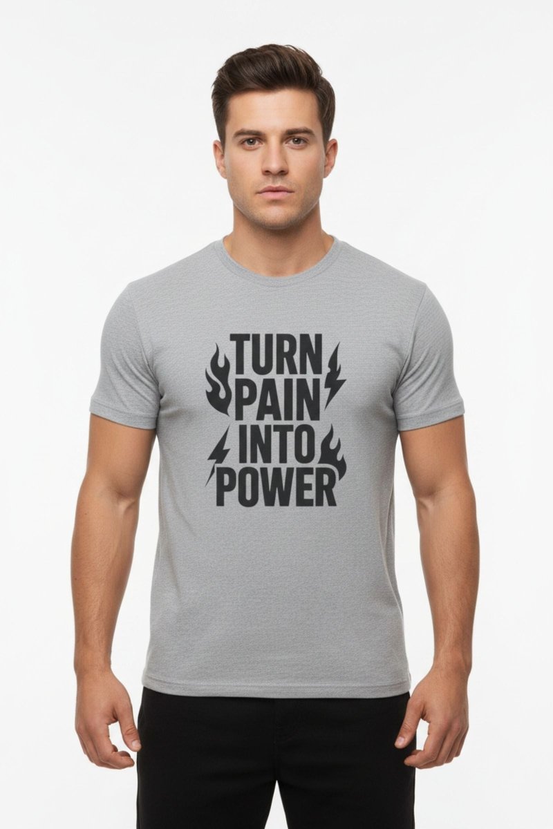 Turn Pain Into Power | Mental Strength Tee - Positivity Prints
