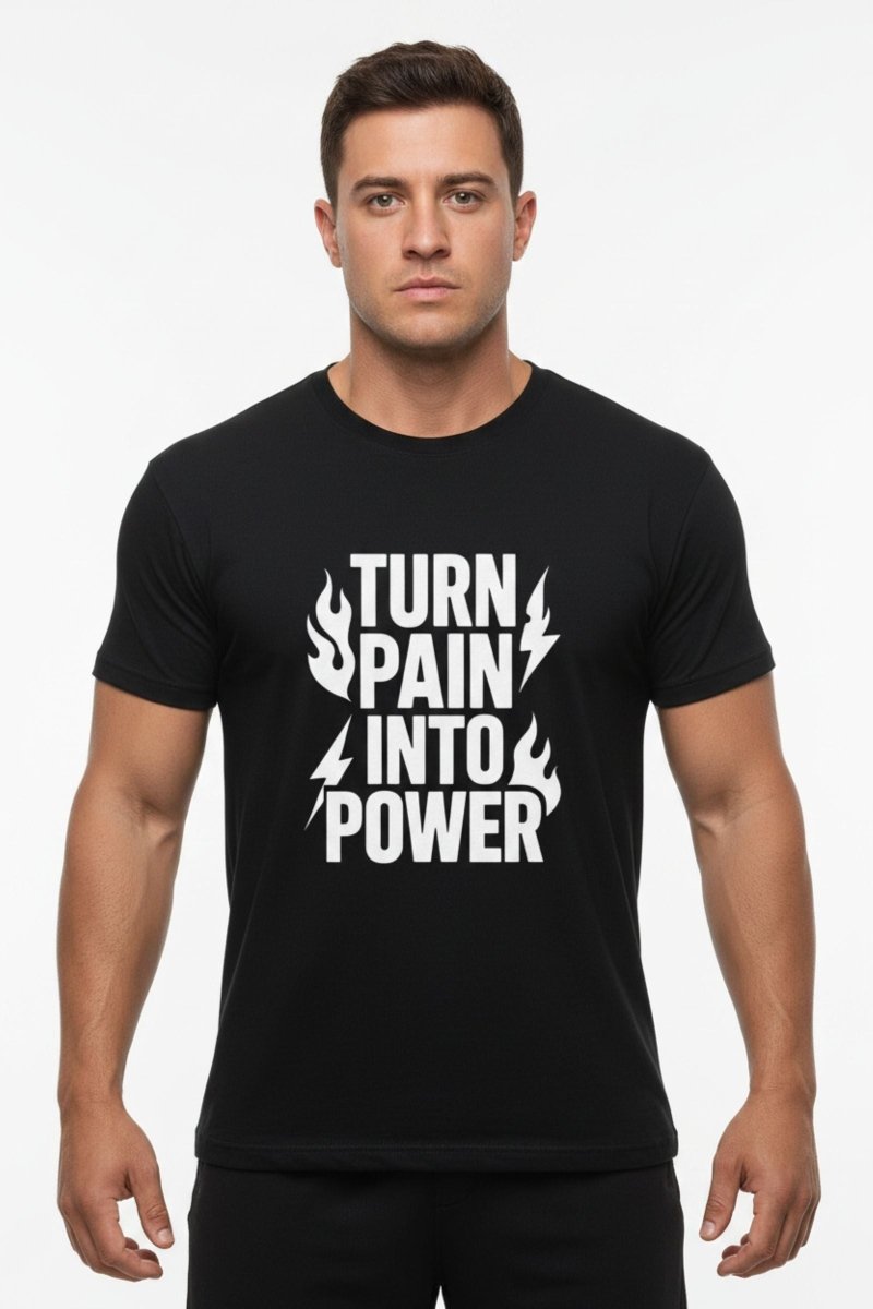 Turn Pain Into Power | Mental Strength Tee - Positivity Prints