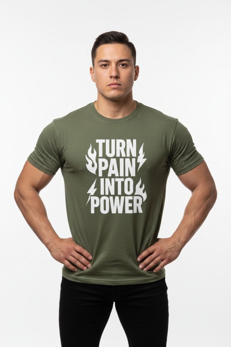 Turn Pain Into Power | Mental Strength Tee - Positivity Prints