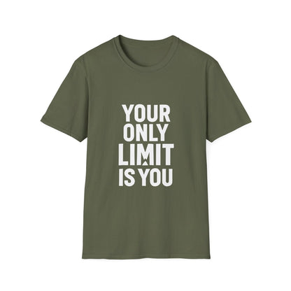 Your Only Limit Is You | Gym Motivation Tee - Positivity Prints